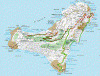 Fsica, Macaronesia, Islas Canarias, Isla del Hierro, Mapa